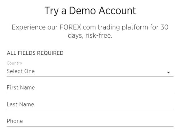 forex.com Demokonto
