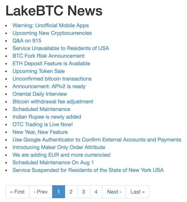 Neuigkeiten aus dem Projekt lakebtc.com