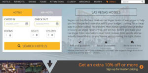 vegas.com ein Hotel finden