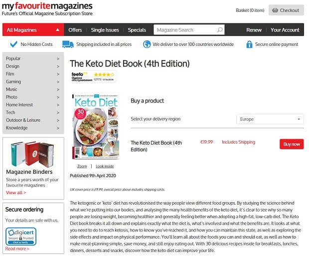 myfavouritemagazines.co.uk Das Keto-Diät-Buch