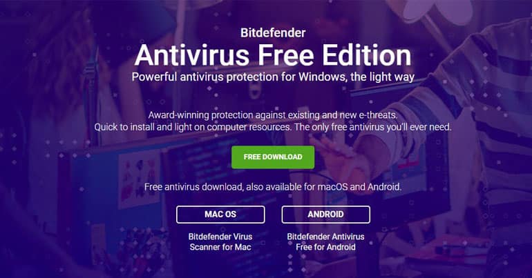 Bitdefender kostenloses Antivirus-Paket