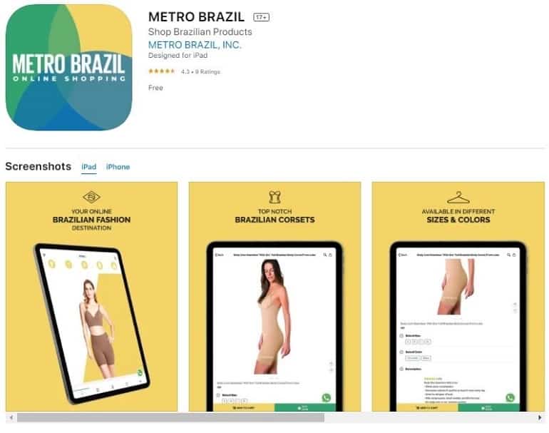 Metro Brasilien mobile App