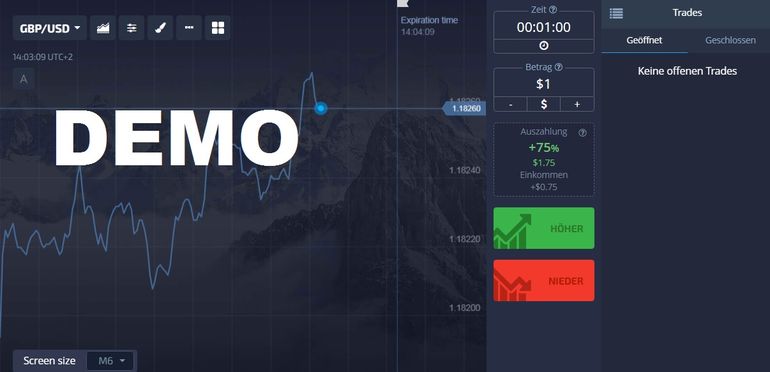 Pocket Option Demokonto