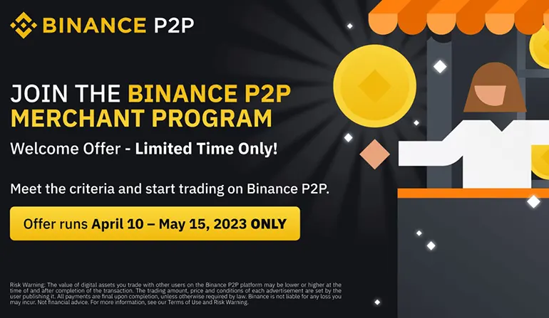 Promotion für P2P-Händler von Binance